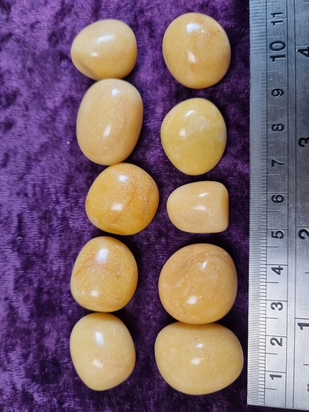 Tumbled Stone - Yellow Jade