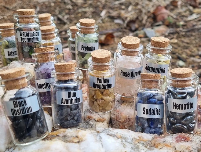 MIXED Gemstone Bottles