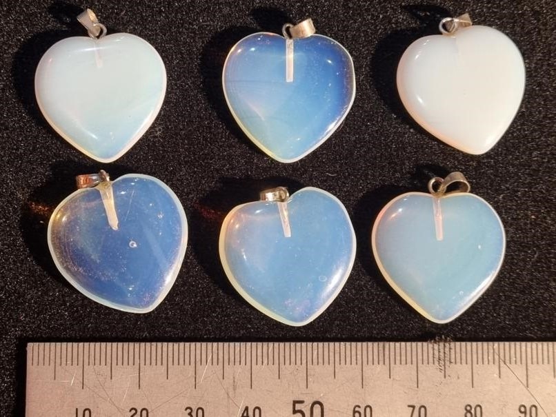 Heart Pendant - Opalite (Large)