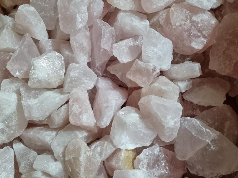 Rough Chunks of Rose Quartz - 1kg