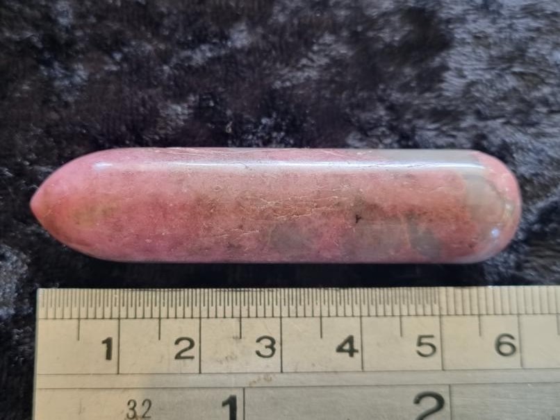 Smooth Wand 60mm - Rhodonite