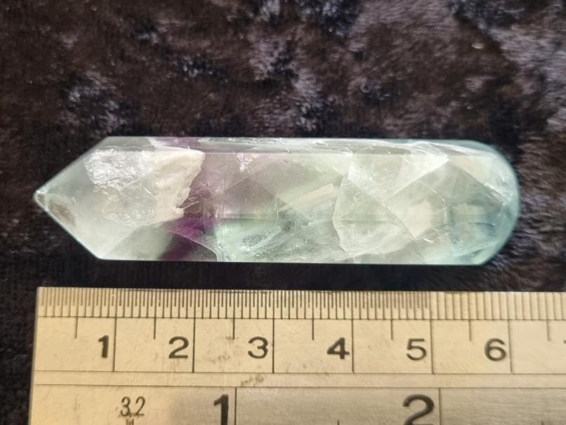 Faceted Wand 60mm - Fluorite