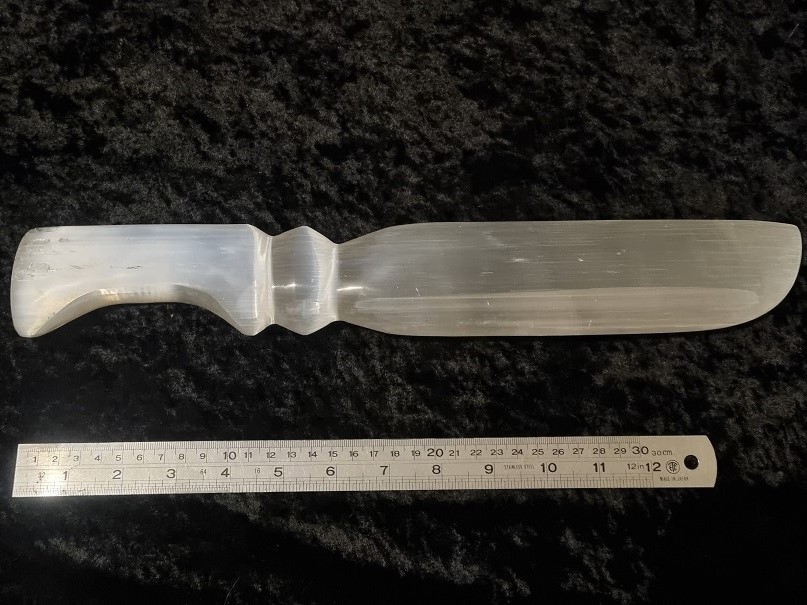 Ornamental Knife - Large Selenite