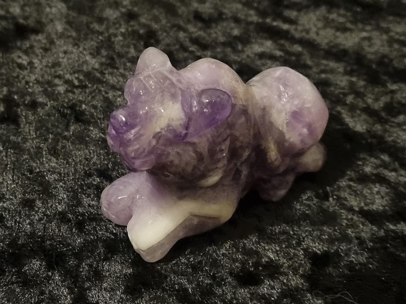 Figurine 50mm - Tiger - Amethyst