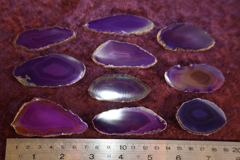 Crystal - Agate Slice - Purple - Small