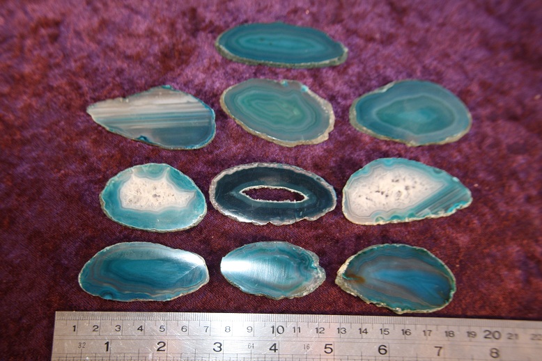 Crystal - Agate Slice - Green - Small