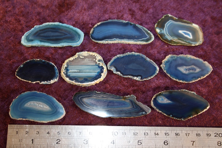 Crystal - Agate Slice - Blue - Small