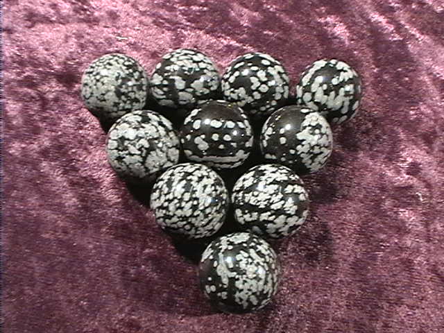 Sphere 20mm - Snowflake Obsidian