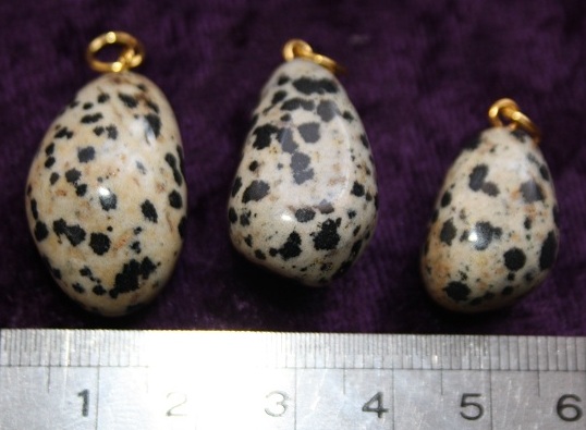 Dalmatian Jasper Tumbled Pendant