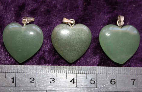 Heart Pendant - Green Aventurine