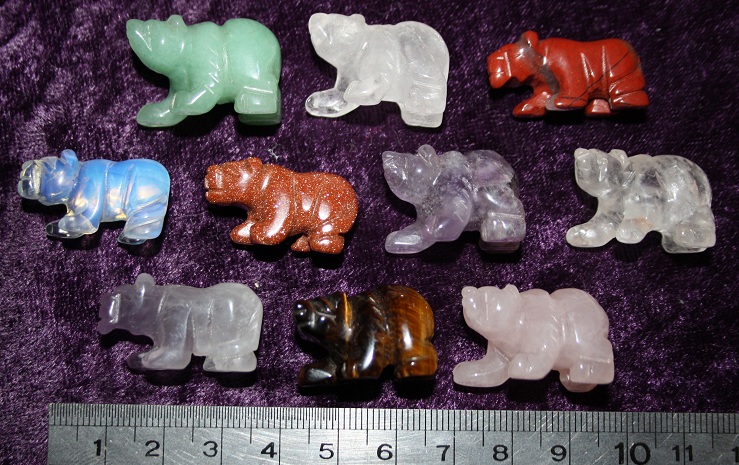 Figurine - Bear - Mixed Stones