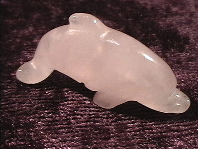 Figurine - Dolphin - Rose Quartz