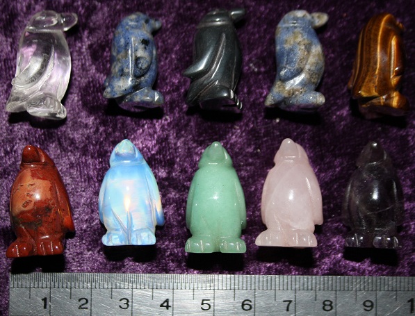 Figurine - Penguin - Mixed Stones - Click Image to Close