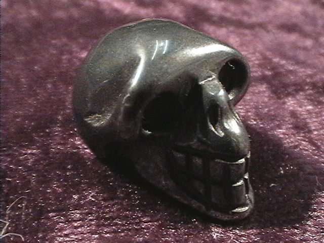 Figurine - Skull - Hematite