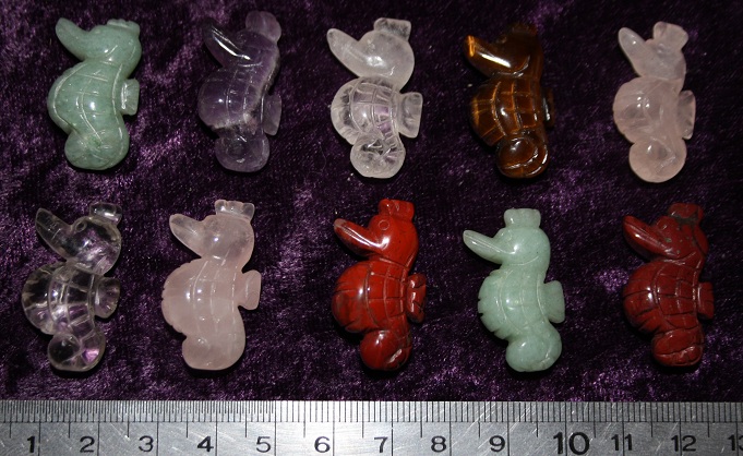 Figurine - Seahorse - Mixed Stones - Click Image to Close