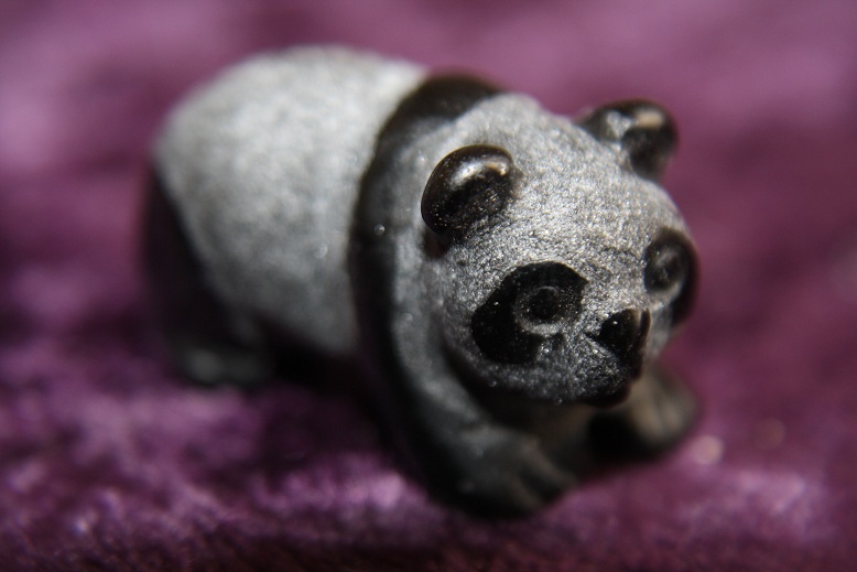 Figurine - Panda - Obsidian