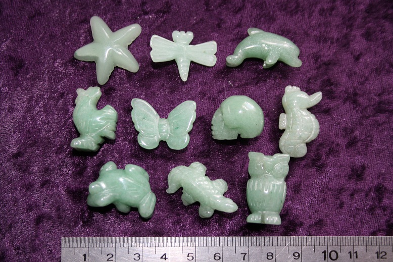 Figurine - Random Mixed Animals - Green Aventurine