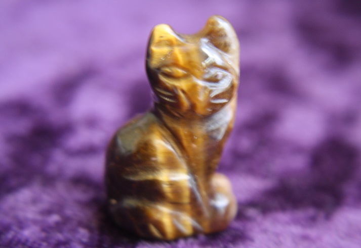 Figurine - Cat - Tiger Eye