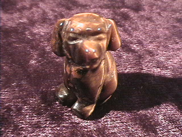 Figurine - Dog - Tiger Eye