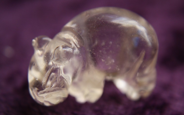 Figurine - Hippopotamus - Quartz