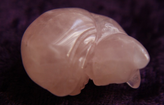 Figurine - Cat (Sleeping) - Rose Quartz