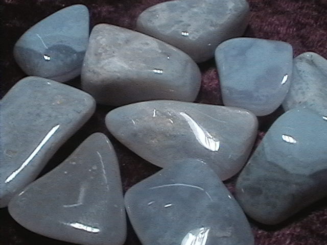 Tumbled Stone - Blue Storm Agate