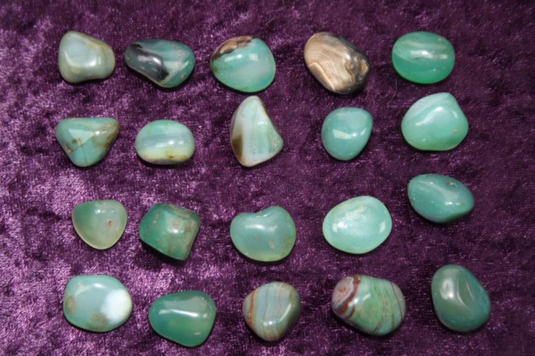 Tumbled Stone - Green Agate [Small]