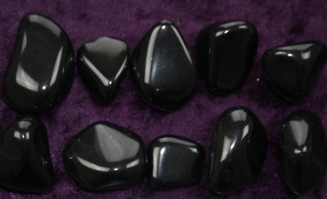 Tumbled Stone - Black Obsidian [B Grade] - Click Image to Close