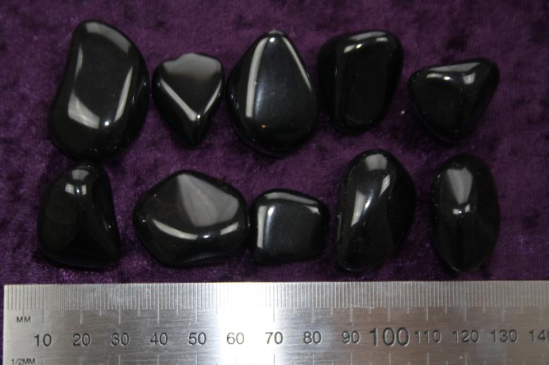 Tumbled Stone - Black Obsidian [B Grade]