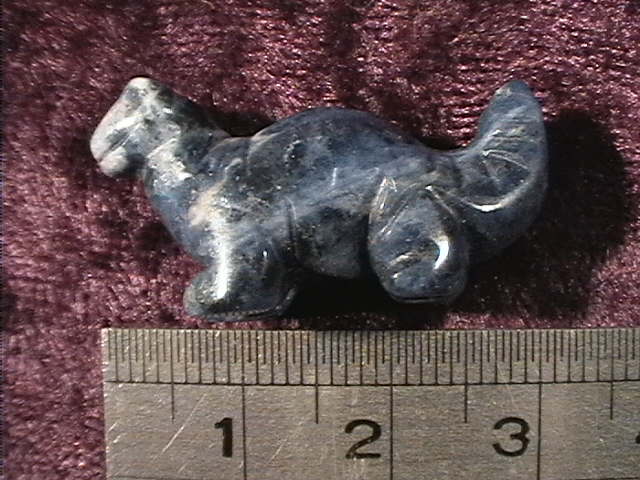 Figurine - Dinosaur - Brontosaurus - Dumortierite